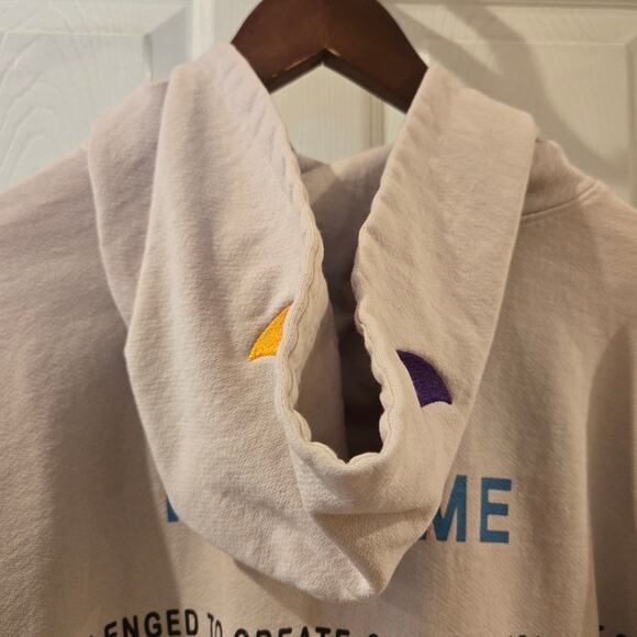 Boys Lie 2000 Read Me Beige Hoodie Sweatshirt Beige Mens One Size - Picture 10 of 14